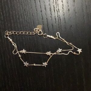 Double Strand Star Bracelet Silver